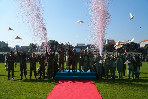 Kegiatan Acara Pembukaan Bazar Ramadhan yang dipimpin Langsung oleh Danpusdiklatpassus Kopassus Brigjen TNI Romel Jangga Wardhana, S.E., M.I.Pol., M.Han. dilapangan RA. Fadillah Pusdiklatpassus Kopassus